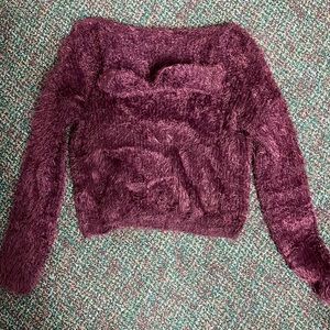 Maroon Turtleneck Sweater Small
